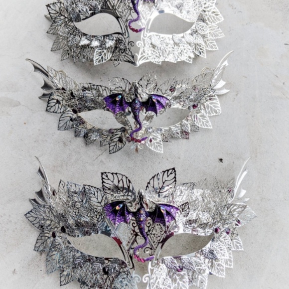 Dragon Flight metal mask - Halloween masquerade party costume🐲 - Picture 4 of 7
